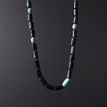 Black Coral and Turquoise Necklace