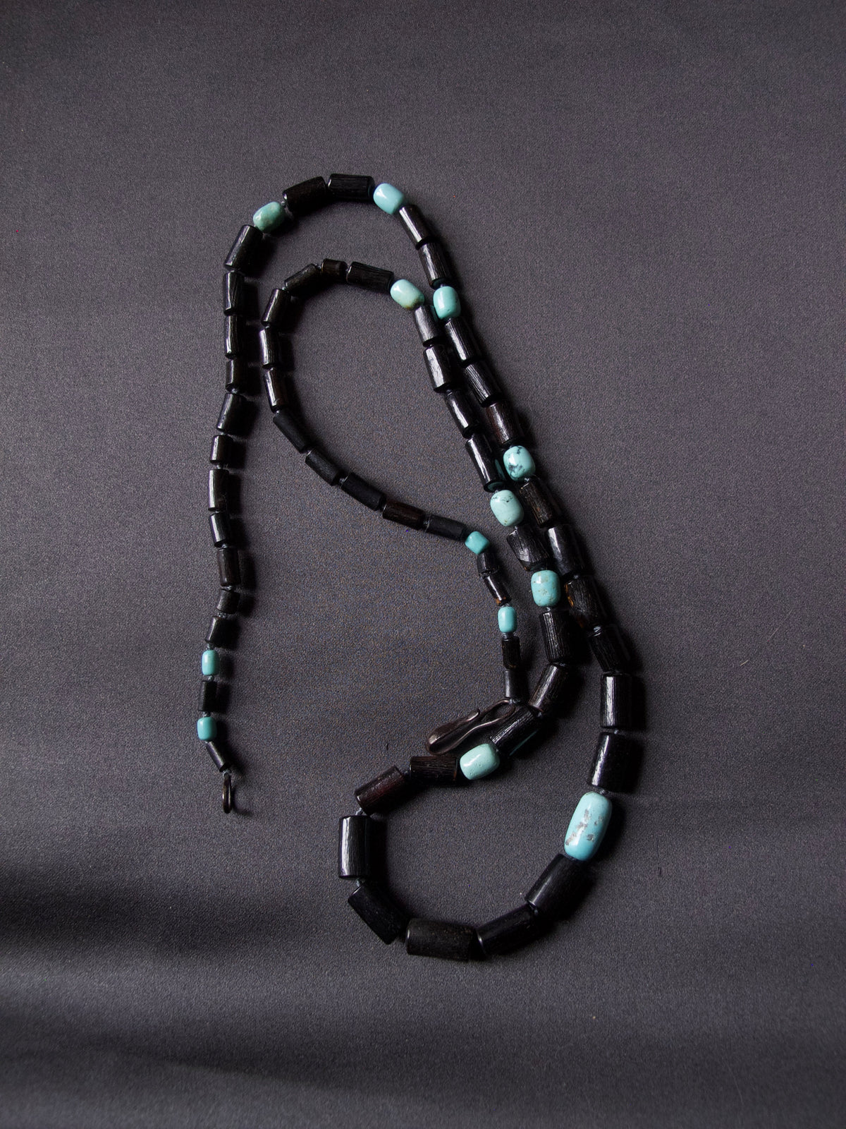 Black Coral and Turquoise Necklace