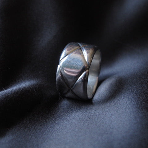 Sterling Silver Wide Tufted Ring