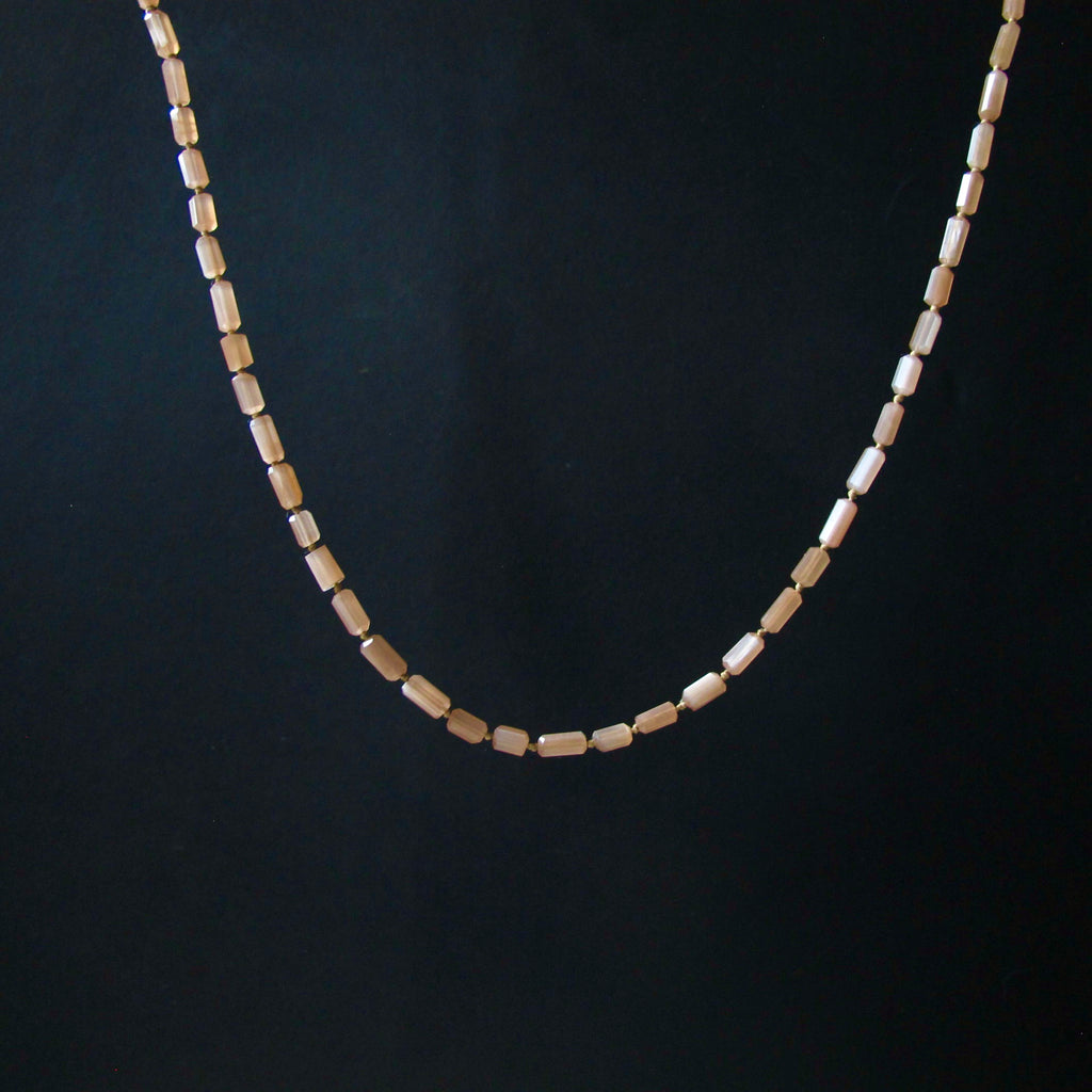 Pink Moonstone Choker Necklace