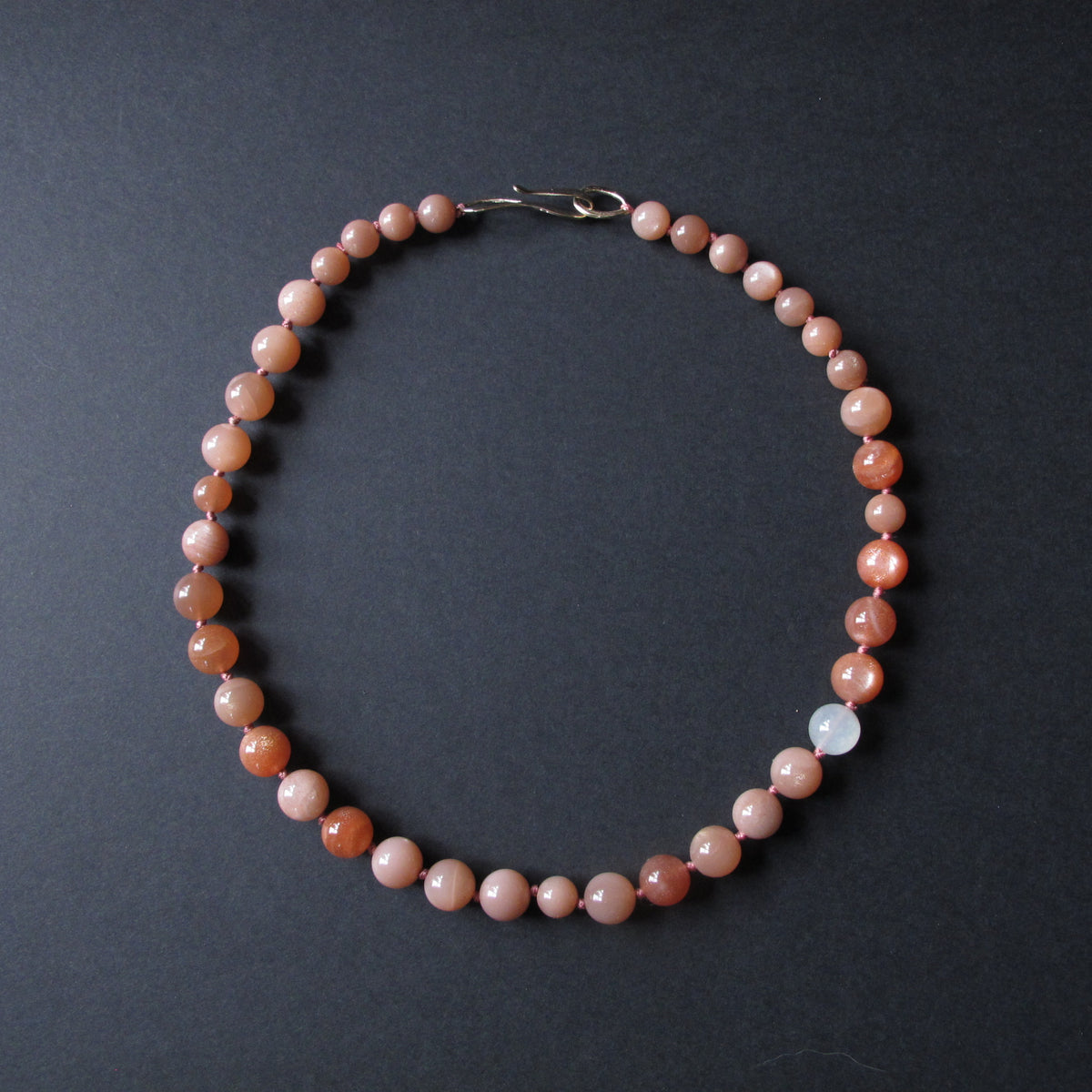 Sunstone and Moonstone Beaded Necklace