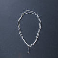 Long White Seed Pearl Necklace