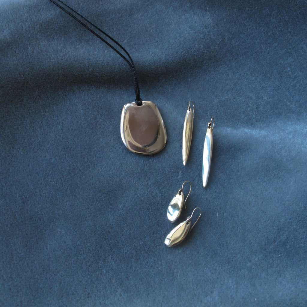 Tab Pendant in Bronze