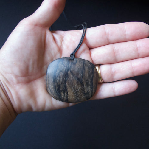 Assorted Carved Ziricote Pendants