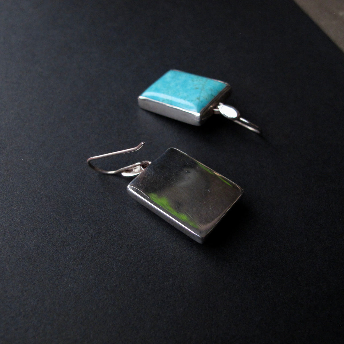 Turquoise Oval Cabochon Earrings (Copy)