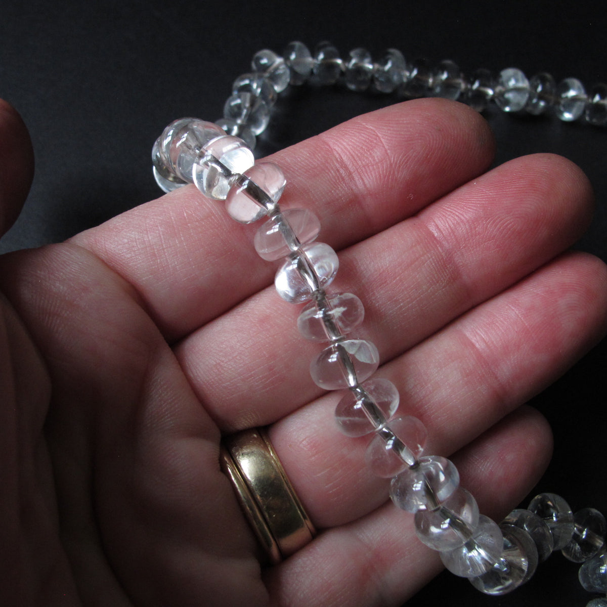 Rock Crystal Bead Necklace