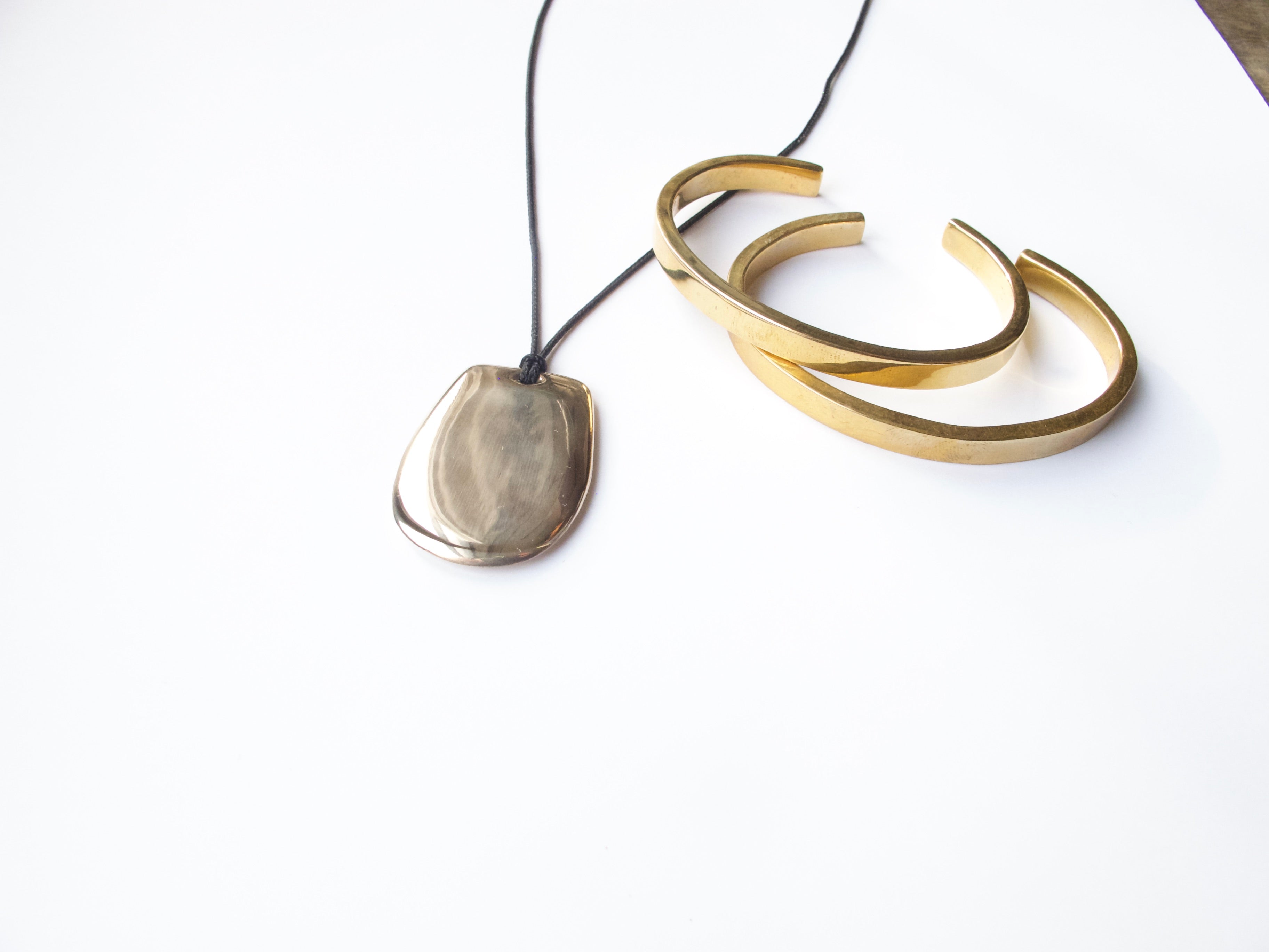 Tab Pendant in Bronze