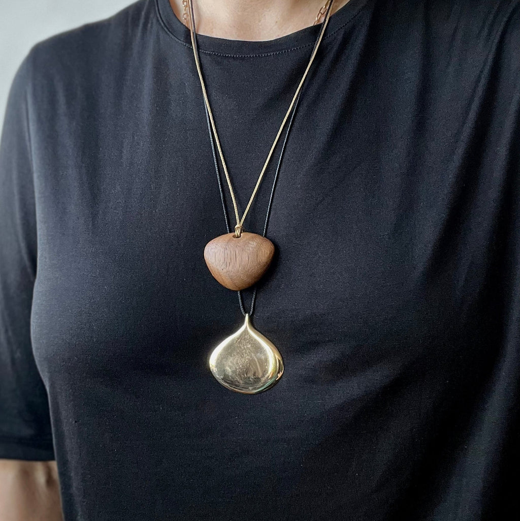 Bertoia Bronze Pendant