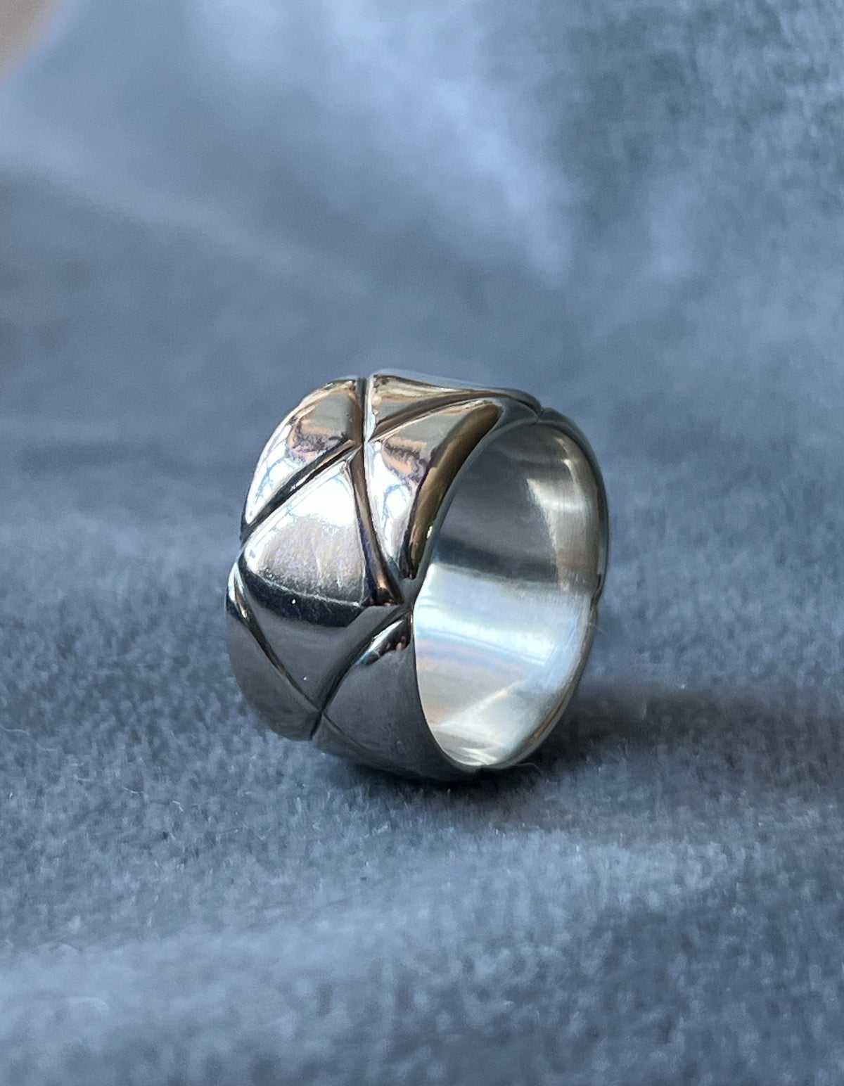 Sterling Silver Wide Tufted Ring