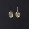 Rutilated Quartz Oval Cabochon Earrings