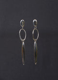 Pebble Loop Blade Dangling Stud Earring