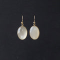 Moonstone Oval Cabochon Earrings